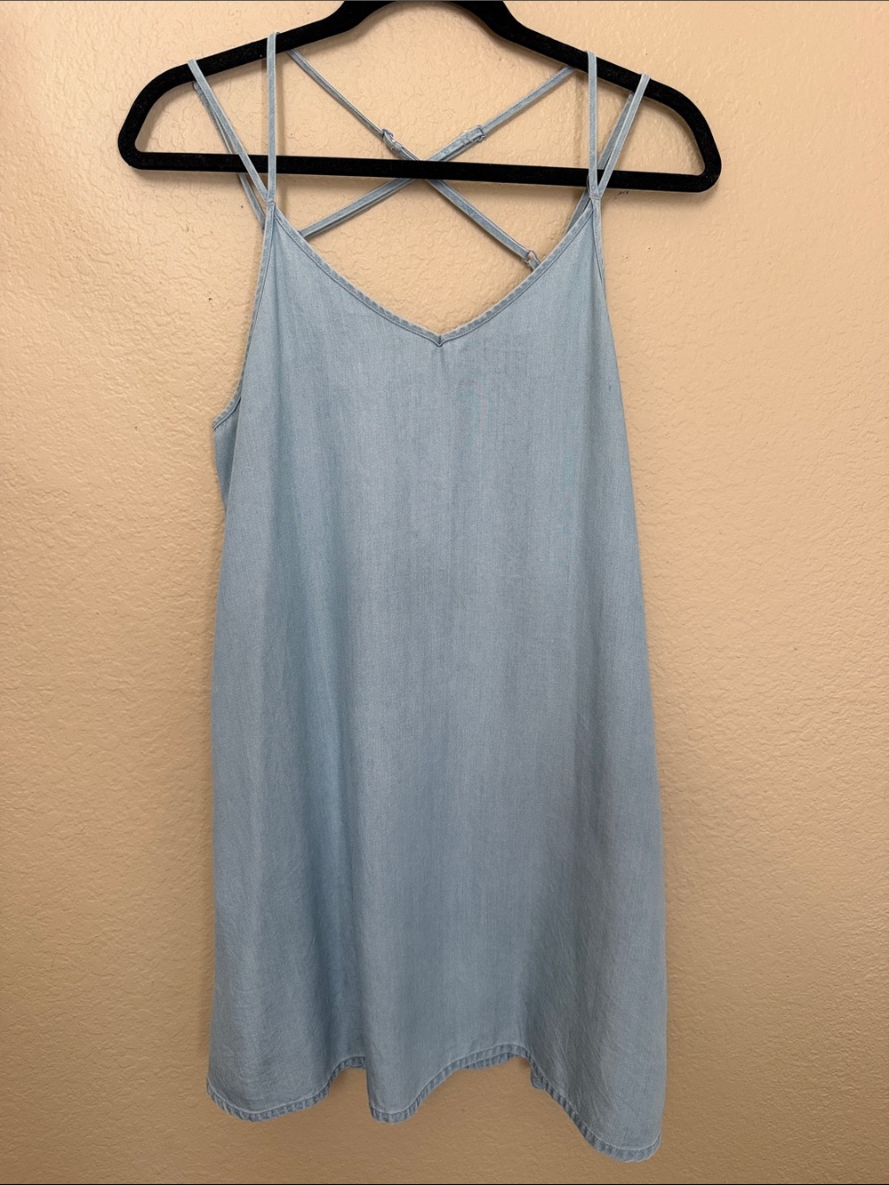 RVCA Light Blue Strappy Slip Dress- Size Small